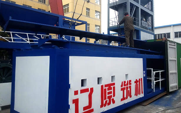 出口贊比亞LB1500瀝青攪拌站安裝調試成功