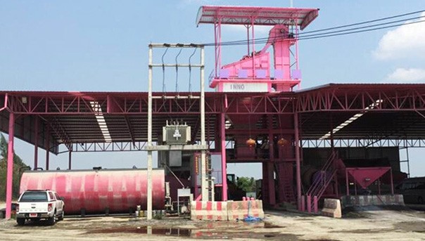 遼原集團LB1500型瀝青攪拌站泰國工地