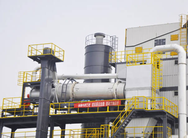 Recycling aggregate drying drum